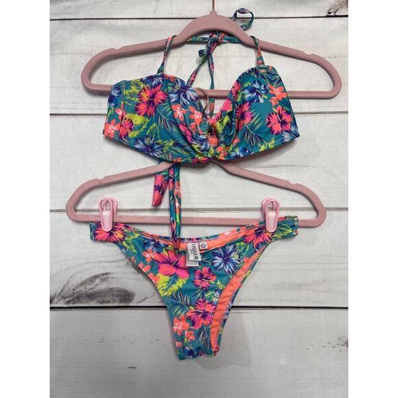 Ingear Swim Bikini Tropical Print Size Medium - Picture 1 of 6